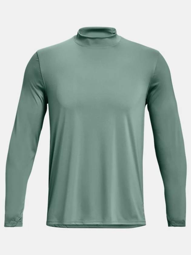 Men's UA Terrain Mock Long Sleeve T-Shirt Green - UNDER ARMOUR - BALAAN 6