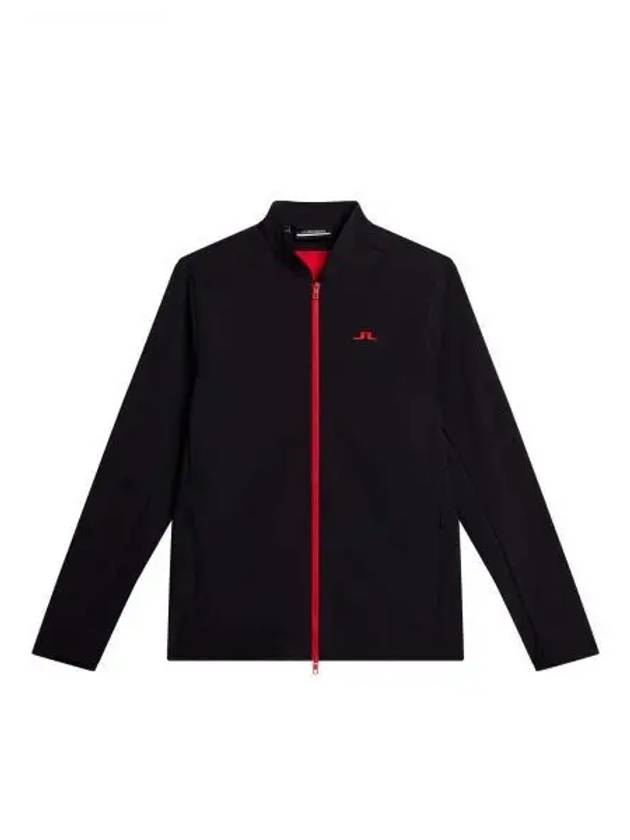 Jeff Hybrid Logo Zip-Up Jacket Black - J.LINDEBERG - BALAAN 2