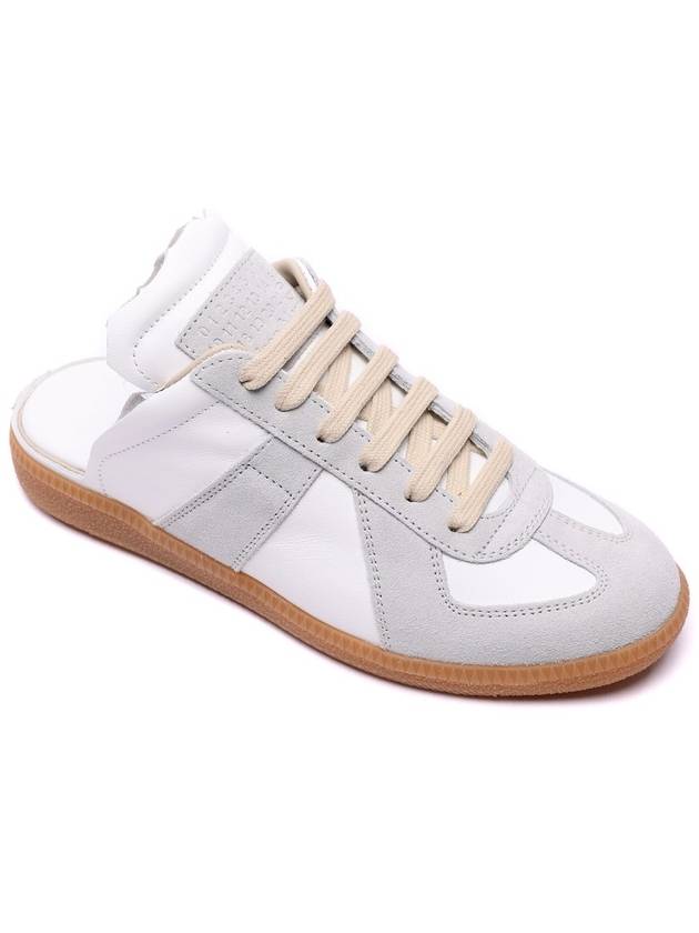 Women's Replica Cut Out Mule Low Top Sneakers White - MAISON MARGIELA - BALAAN 4