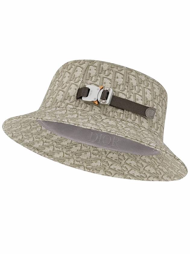 Oblig Technical Cotton Jacquard Bucket Hat Beige - DIOR - BALAAN 3