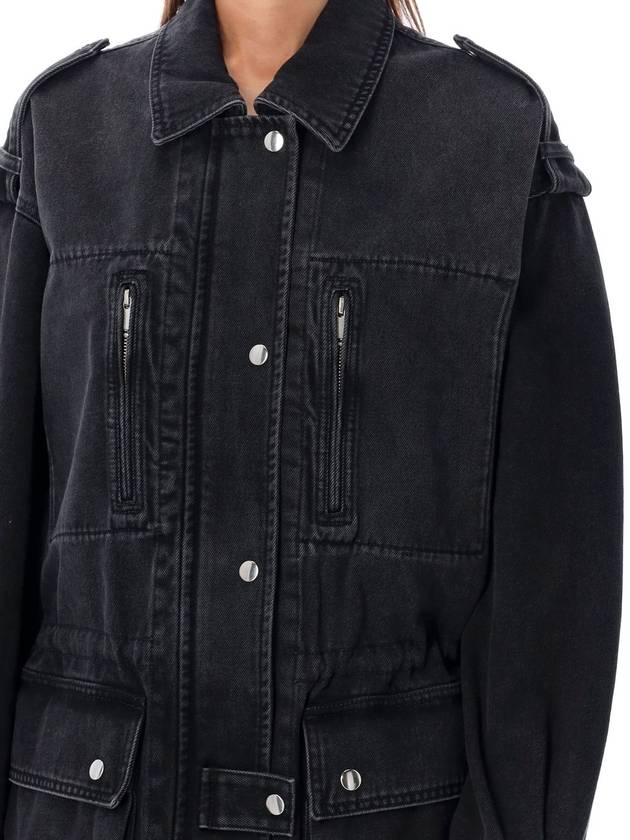 Joanna denim jacket black - ISABEL MARANT ETOILE - BALAAN 4