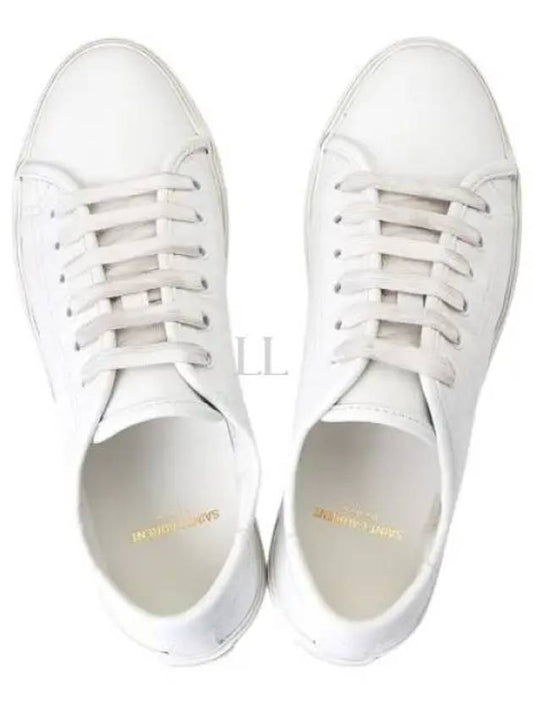 Men's Malibu Low Top Sneakers White - SAINT LAURENT - BALAAN 2