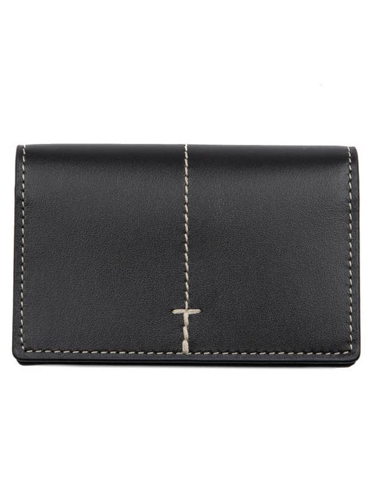 Business Leather Card Wallet Black - TOD'S - BALAAN 1