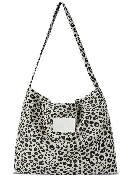 Leopard print eco bag Ivory - THE GREEN LAB - BALAAN 1