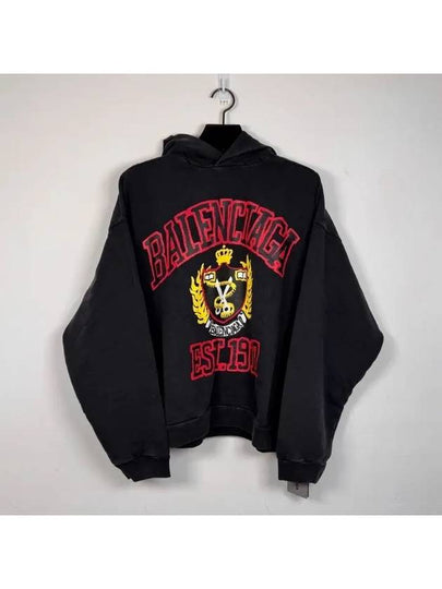 DIY College Medium Fit Hoodie Black - BALENCIAGA - BALAAN 2