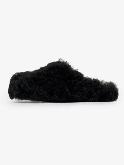 Shearling Mule Black - MARNI - BALAAN 2