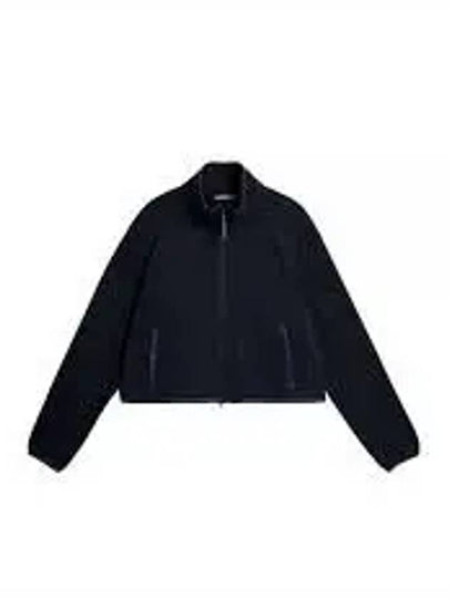 Cirque High Neck Zip-Up Jacket Navy Melange - J.LINDEBERG - BALAAN 2