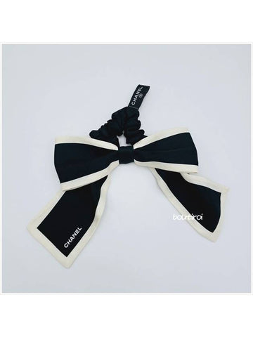 Hair Chouchou Gopchang Band Ribbon Black AA7530 - CHANEL - BALAAN 1