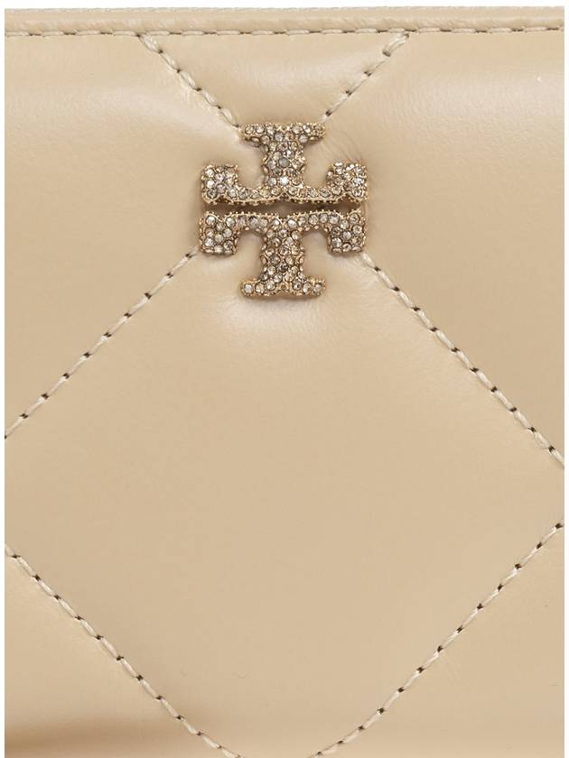 Tory Burch Leather Wallet Kira, Women's, Cream - TORY BURCH - BALAAN 5