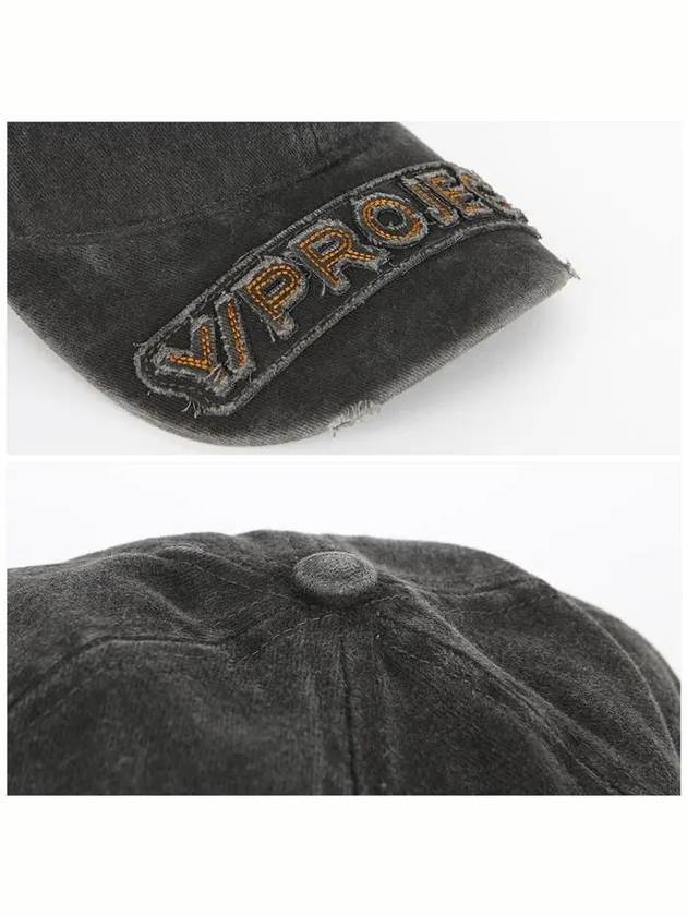 Distressed logo ball cap black - Y/PROJECT - BALAAN 5