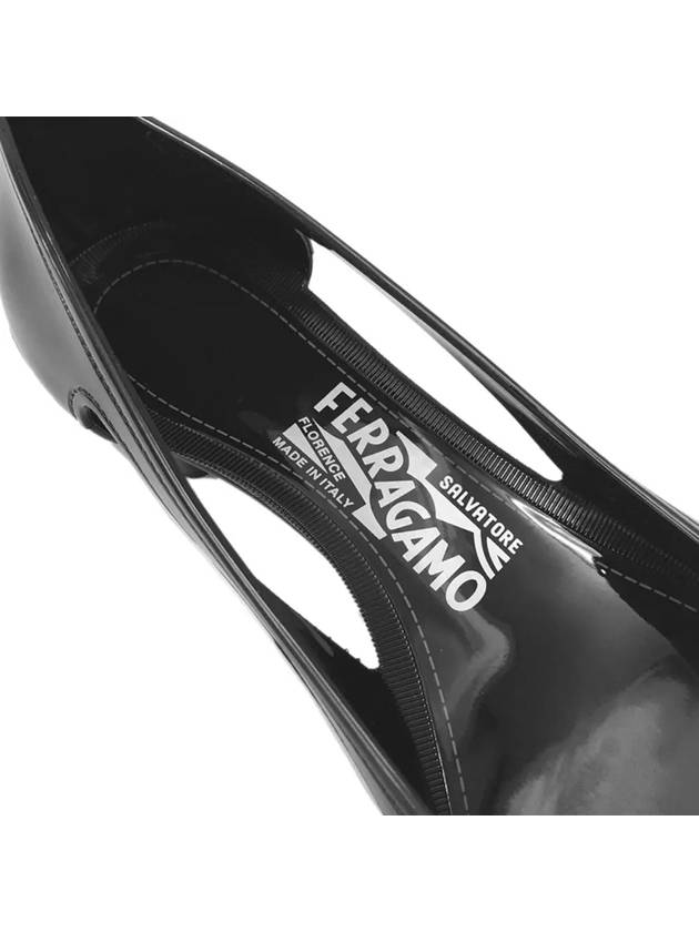 Vara Bow Jelly Ballet Flat Black - SALVATORE FERRAGAMO - BALAAN 5