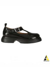 Cut-Out Buckle Loafers Black - GANNI - BALAAN 2