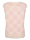 Flee checkerboard knit vest MK3SV069BEG - P_LABEL - BALAAN 3