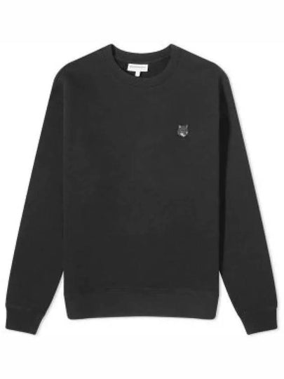 Bold Fox Head Cotton Sweatshirt Black - MAISON KITSUNE - BALAAN 2