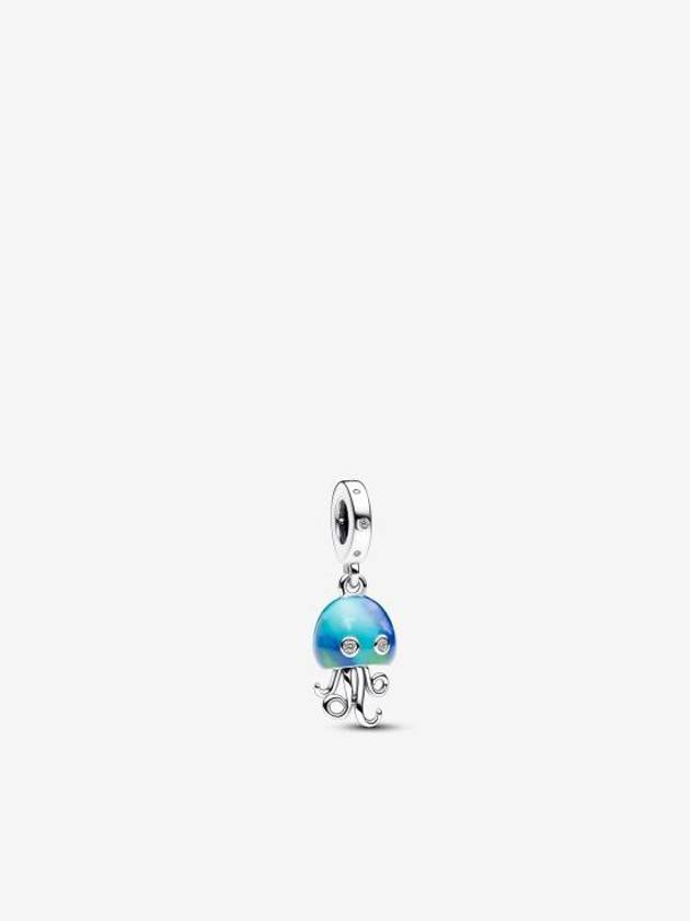 Color Changing Jellyfish Dangle Bracelet Charm Blue - PANDORA - BALAAN 1