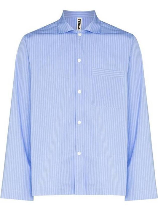 poplin long-sleeved shirt pinstripe - TEKLA - BALAAN 1