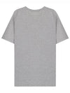 Fox Head Patch Classic Short Sleeve T-Shirt Grey Melange - MAISON KITSUNE - BALAAN 3