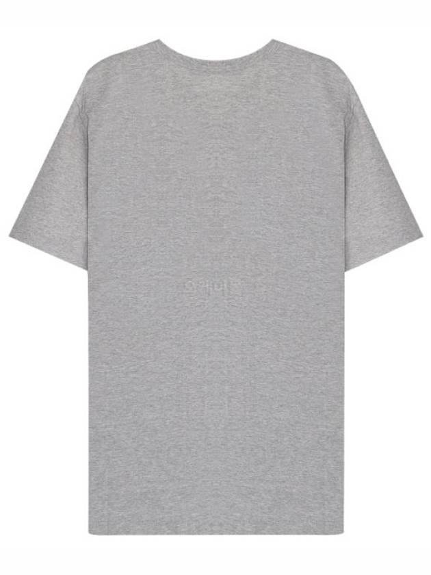 Fox Head Patch Classic Short Sleeve T-Shirt Grey Melange - MAISON KITSUNE - BALAAN 3