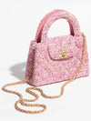 Mini Kelly Tweed Pink Chain Bag Shoulder Tote 2 Way AS4416 - CHANEL - BALAAN 2