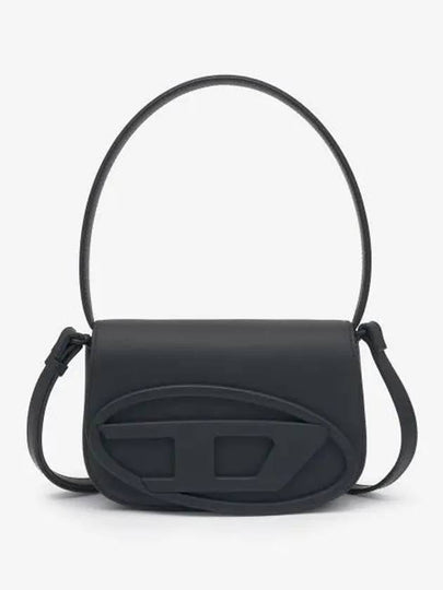 1DR Iconic Matte Leather Shoulder Bag Black - DIESEL - BALAAN 2