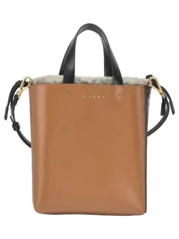 Mini Museo Tote Bag Pompeii Black Handbag - MARNI - BALAAN 1