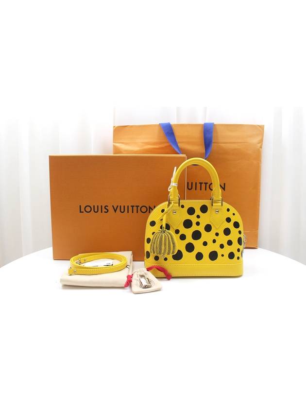 Noir John Yayoi Kusama Alma BB Tote Shoulder Bag M21700 - LOUIS VUITTON - BALAAN 7