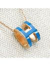 Pop H Pendant Necklace Bleu Sature - HERMES - BALAAN 6