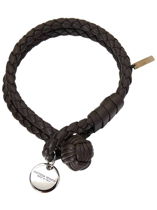 Intrecciato Double Weaving Bracelet Brown - BOTTEGA VENETA - BALAAN 4