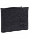 Gancini Half Wallet Black - SALVATORE FERRAGAMO - BALAAN 4