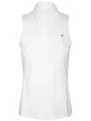 Women's Denny Sleeveless Piketty White GWJT06820 0000 WHITE - J.LINDEBERG - BALAAN 2