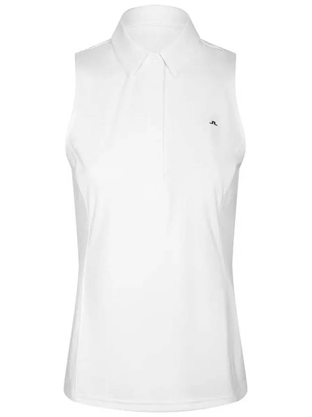 Women's Denny Sleeveless Piketty White GWJT06820 0000 WHITE - J.LINDEBERG - BALAAN 2