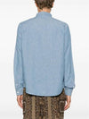 Chemise Edouard Logo Washing Denim Long Sleeve Shirt Blue - A.P.C. - BALAAN 5