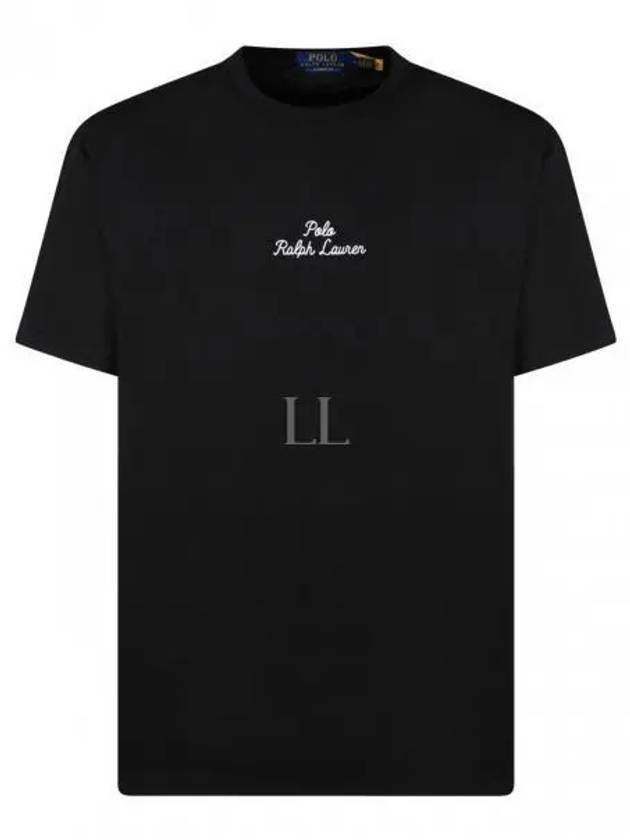 Embroidered Logo Cotton Short Sleeve T-shirt Black - POLO RALPH LAUREN - BALAAN 2