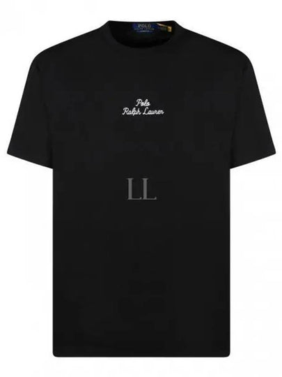 Embroidered Logo Cotton Short Sleeve T-shirt Black - POLO RALPH LAUREN - BALAAN 2