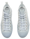 B23 Oblique Canvas High Top Sneakers White - DIOR - BALAAN 7