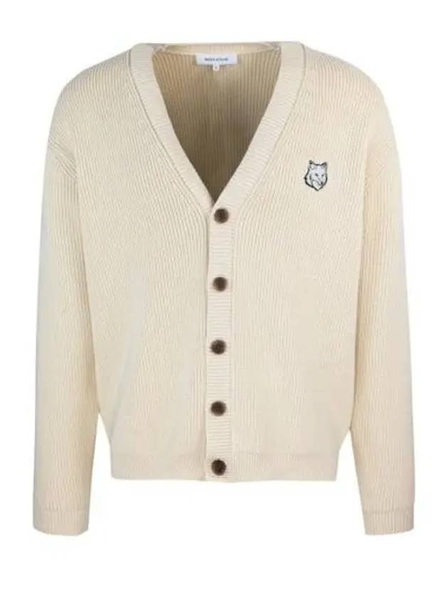 Bold Fox Head Cardigan Ivory - MAISON KITSUNE - BALAAN 2