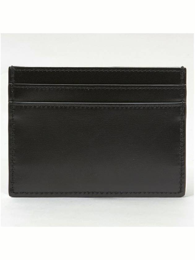 Monogram Card Case in Smooth Leather Black - SAINT LAURENT - BALAAN 5