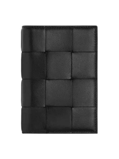 Cassette Half Wallet Black - BOTTEGA VENETA - BALAAN 2