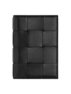 Cassette Half Wallet Black - BOTTEGA VENETA - BALAAN 2