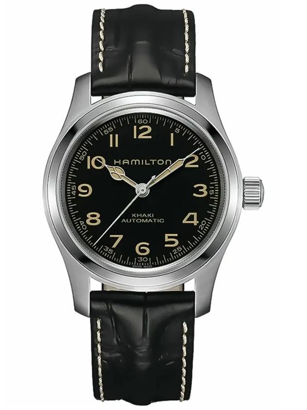 Khaki Field Muff Auto 42mm Watch Black - HAMILTON - BALAAN 4