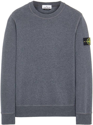 Wappen Patch Crewneck Sweatshirt Charcoal - STONE ISLAND - BALAAN 1