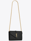 Cassandre Monogram Chain Cross Bag Black - SAINT LAURENT - BALAAN 3