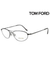 Eyewear Oval Frame Metal Eyeglasses Black - TOM FORD - BALAAN 3