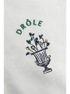 Drold Monsieur Logo Embroidered Flower Hood Cream HO106 CMCREAM - DROLE DE MONSIEUR - BALAAN 4