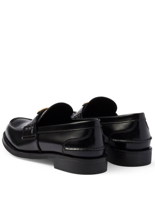 Brushed Leather Loafers Black - PRADA - BALAAN 5