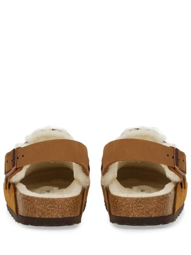 Tokio Shearling Suede Sandals Brown - BIRKENSTOCK - BALAAN 5