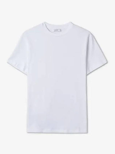 Round neck short sleeve t shirt white W1001R05WHT - WARDROBE.NYC - BALAAN 1