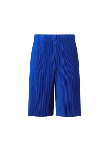 Men's Pleated Banded Shorts Blue - MONPLISSE - BALAAN 1