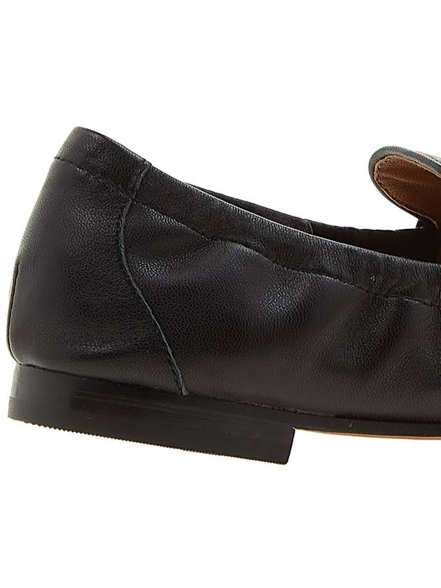 Ballet Double T Napa Leather Loafers Black - TORY BURCH - BALAAN 11