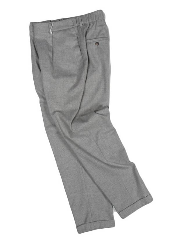 M04608 Gray onetuck turnup pants - PESERICO - BALAAN 3